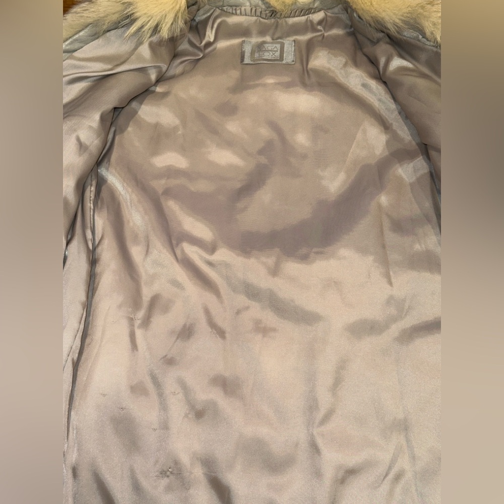 VTG Saga Fox Norway Fur Made In Korea Real Genuine Blue Fox Fur Style 1149 READ - Picture 10 of 14